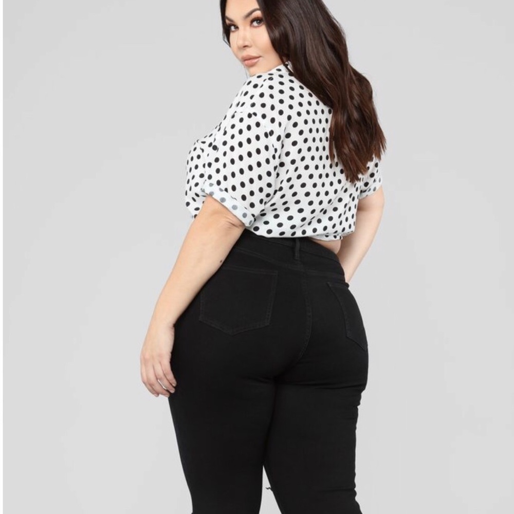 Black Jeans with rips - 2X